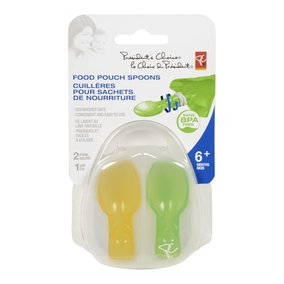 President's Choice Food Pouch Spoons, 6+ Months 2 ea, $1.65/1ea