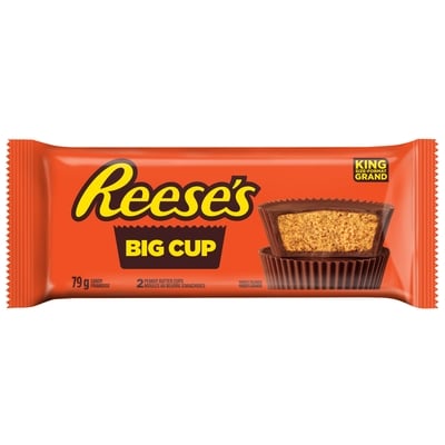 Reese's Big Cup Peanut Butter Cups Candy, King Size 79 g, $0.03/1ea
