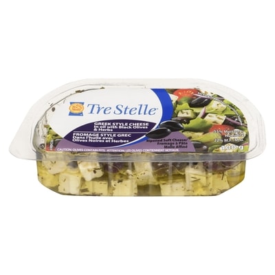 Tre Stelle Feta in Oil with Black Olives & Herbs 100 g, $5.79/100g