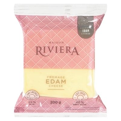 Riviera Edam Lactose Free 200 g, $4.00/100g