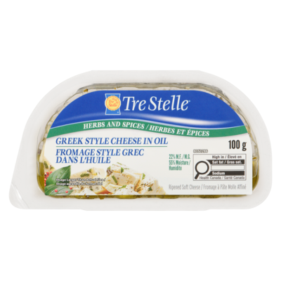 Tre Stelle Feta In Oil Herb & Spice 100 g, $5.89/100g