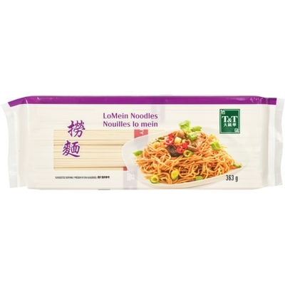 T&T Nouilles lomein 363 g, 0,36 $/100g