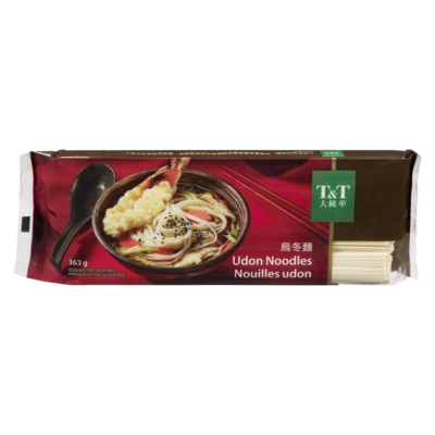 T&T Nouilles udon 363 g, 0,41 $/100g