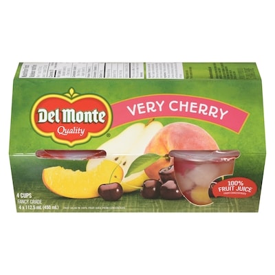 Del Monte Fruit Bowls, Very Cherry 112.5 ml, $1.11/100ml