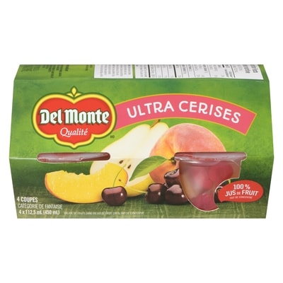 Del Monte Coupe de fruits Ultra Cerises 112.5 ml, 1,11 $/100ml