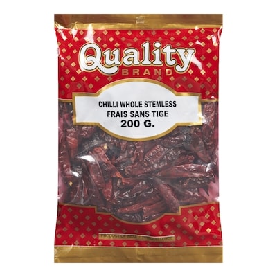 Quality Whole Chili Without Stem 200 g, $1.50/100g