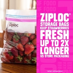Ziploc Storage Bags Large, with Stay Open Technology - 38 ea
