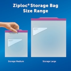 Ziploc Storage Bags Large, with Stay Open Technology - 38 ea