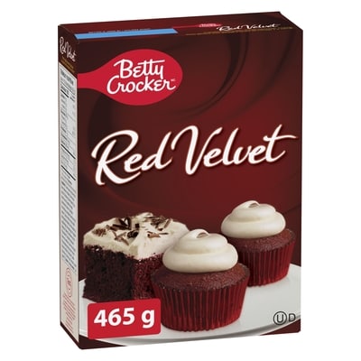 Betty Crocker Mélange à Cupcakes Red Velvet , Glaçage Inclus 465 g, 1,07 $/100g