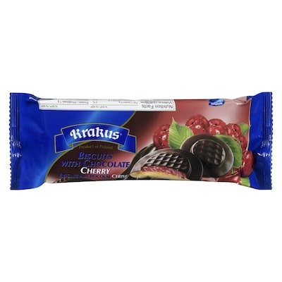 Krakus Biscuit with Chocolate, Cherry 135 g, $1.99/100g