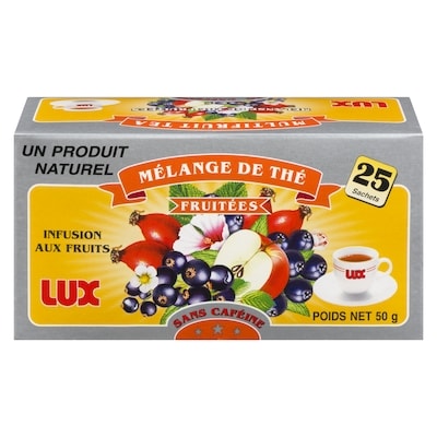 Lux Thé aux fruits mélangés 50 g, 5,98 $/100g
