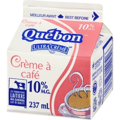 Crème à café 10% (237 mL)