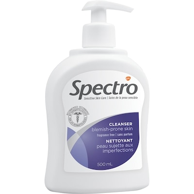 Spectro Jel Nettoyant pour la peau sujette aux imperfections sans parfum 500 ml, 3,50 $/100ml