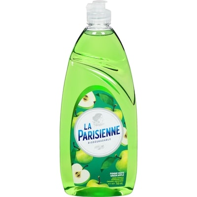 La Parisienne Biodégradable Concentrated Green Apple Dishwashing Liquid 740 ml, $0.41/100ml