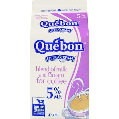 QUEBON Milk, 5% Dairy Blend For Coffee (473 Ml) 473 ml, $0.59/100ml