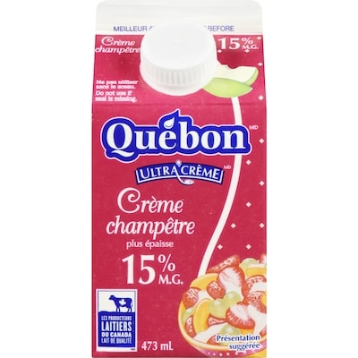 QUÉBON Crème champêtre 15% (473 mL) 473 ml, 0,61 $/100ml