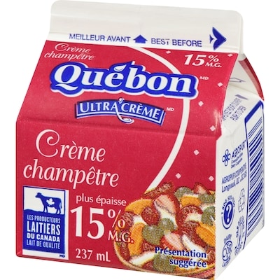Crème champêtre 15% (237 mL)