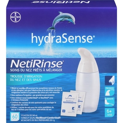 NetiRinse Trousse d’irrigation du nez et des sinus 2 en 1 1 ea, 23,99 $/1ch