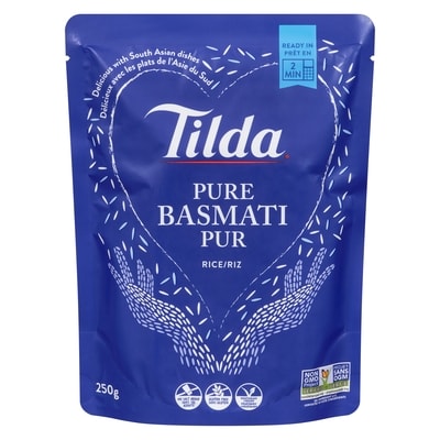 Tilda Rice, Pure Steamed Basmati 250 g, $1.52/100g