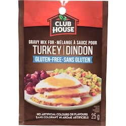 Club House Mélange Á Sauce Pour Dindon, Sans Gluten 25 g, 5,16 $/100g