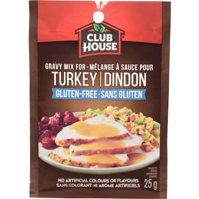 Club House Mélange Á Sauce Pour Dindon, Sans Gluten 25 g, 8,00 $/100g