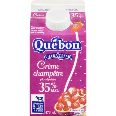 QUÉBON Crème champêtre 35% (473 mL) 473 ml, 1,16 $/100ml