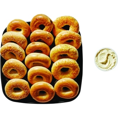 null Plateau de bagels, Avis minimum de 24 heures requis 15x113.0 g, 1,18 $/100g