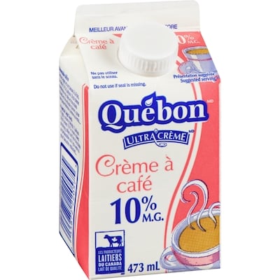 Crème à café 10% (473 mL)