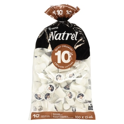 Natrel 10% Dairy Creamers (1.5 L) 100x15.0 ml, $0.62/100ml