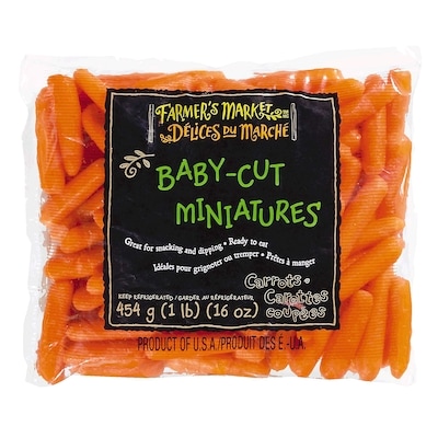 Délices du Marché Mini-carottes 454 g, 0,88 $/100g