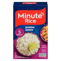 Minute Rice Jasmine 500 g, $1.00/100g