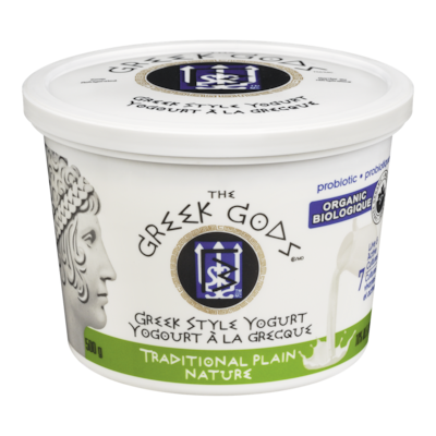 The Greek Gods Greek Style Yogurt, Traditional Plain Organic 500 g, $1.40/100g
