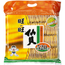Want Want Gros craquelins de riz à saveur originale Shelly Senbei 520 g, 1,21 $/100g