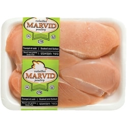 Marvid Poultry Kosher Chicken Breasts, Boneless, Skinless, Frozen $25.33/1kg $11.49/1lb
