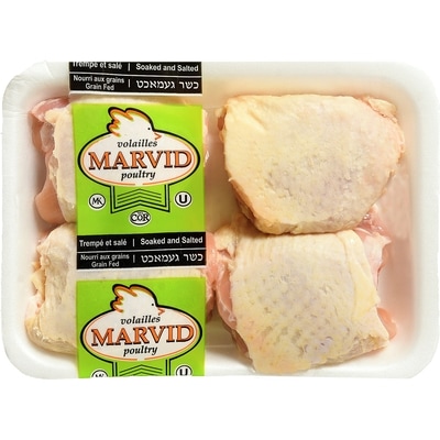 Marvid Poultry Kosher Frozen Chicken Thighs $13.87/1kg $6.29/1lb