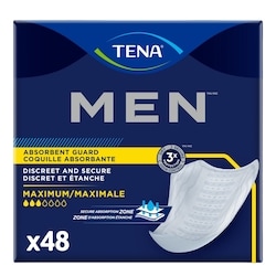 MEN Protective Overnight Incontinence Guards, 48 Count