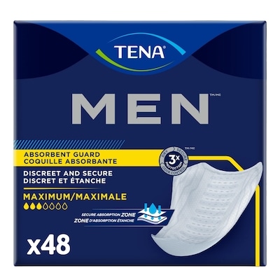 Tena MEN Protective Maximum Guards, 48 Count 48 ea, $0.38/1ea