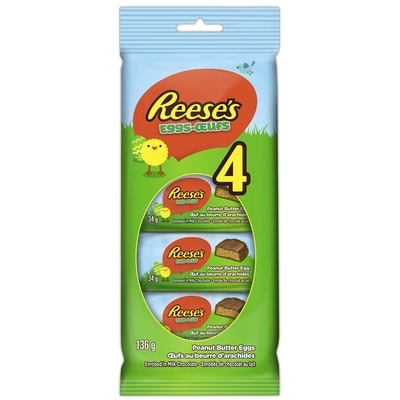 Reese's Peanut Butter And Milk Chocolate Easter Eggs Multi-Pack 136 g, $4.41/100g