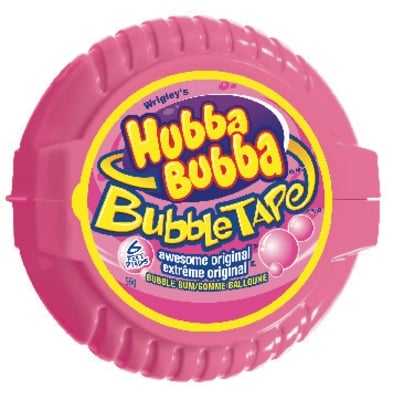 Wrigley's Hubba Bubba Awesome Original Flavoured Bubble Gum, 1 Tape Roll 56 g, $3.20/100g