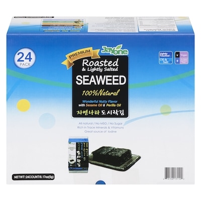 Jayone Seasoned and Roasted Seaweed 120 g, $8.33/100g