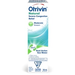 Saline Congestion Relief With Sea Water Hypertonic, Strong Stream