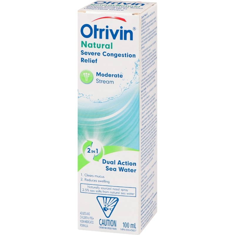 Saline Congestion Relief With Sea Water Hypertonic, Strong Stream