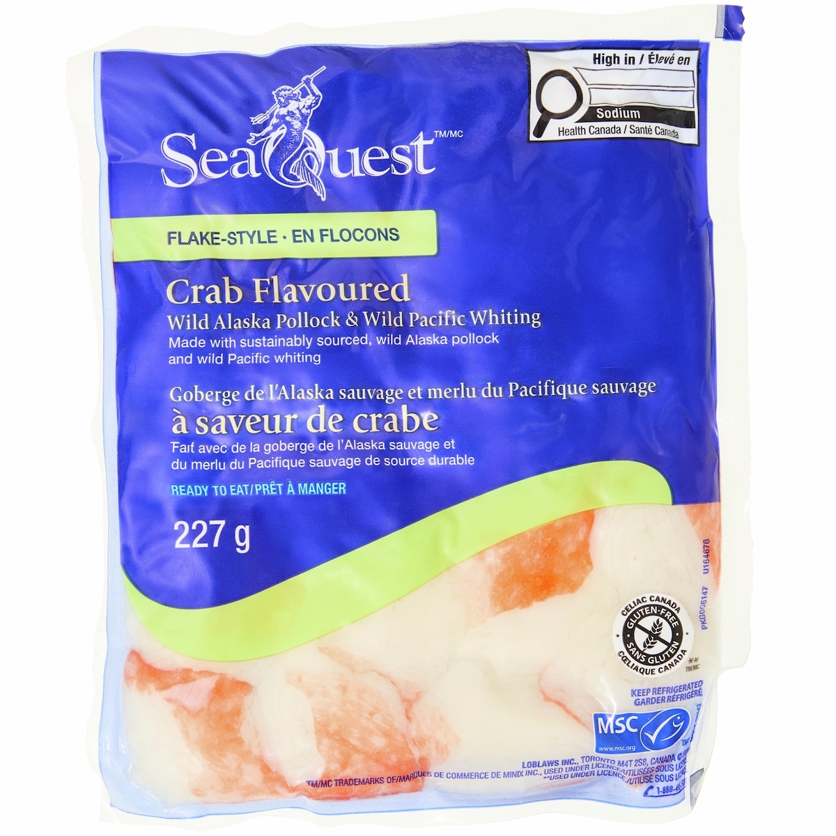 Seaquest Flake-Style Crab Flavoured Wild Alaska Pollock and Wild Pacific Whiting