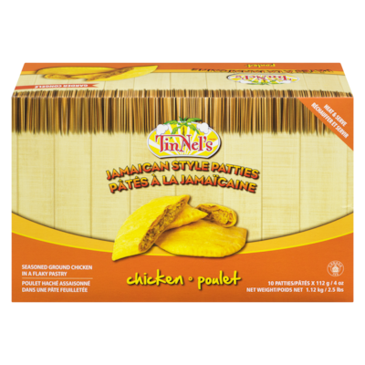 Tinnel's Jamaican Chicken Patties 1.12 kg, $1.16/100g