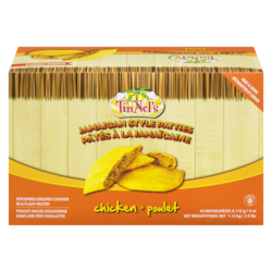 Tinnel’s Pâtés jamaïcains, poulet 1.12 kg, 1,16 $/100g