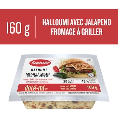 Saputo Fromage Haloumi avec jalapeno Doré-Mi 160 g, 5,62 $/100g