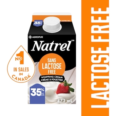 Natrel 35% Lactose Free Whipping Cream 473 ml, $1.22/100ml