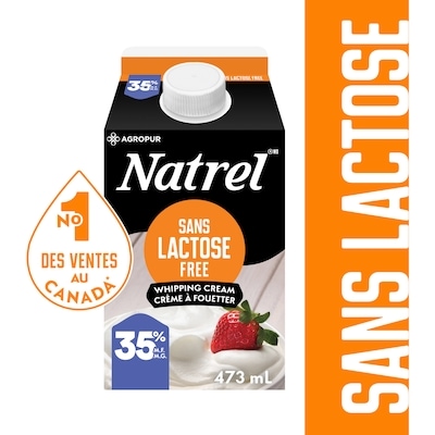Natrel 35% Lactose Free Whipping Cream 473 ml, 1,16 $/100ml