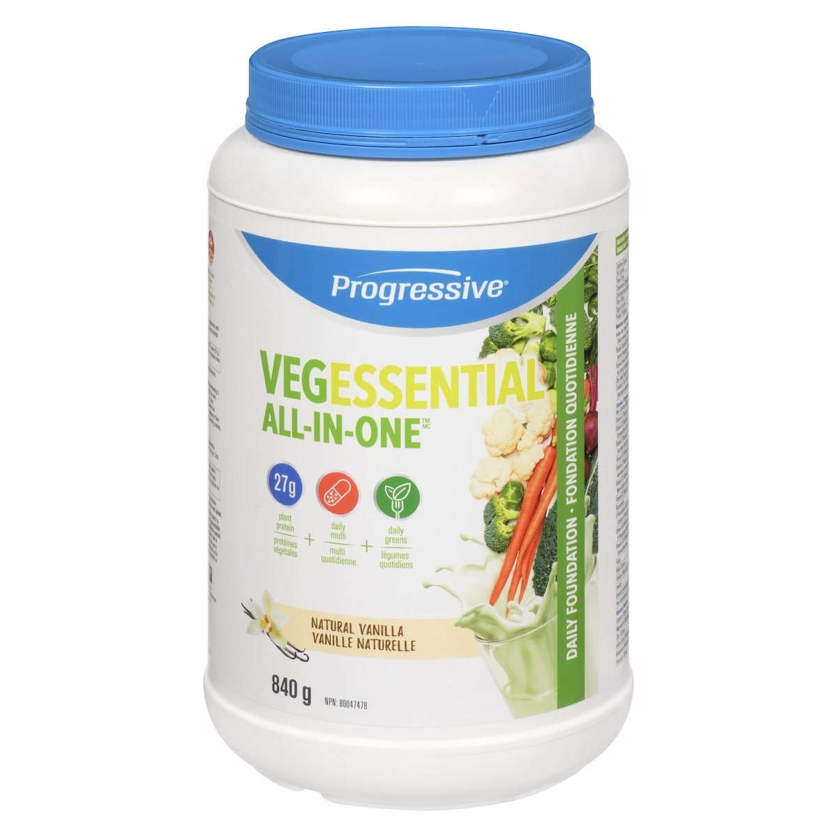 Progressive VegEssential All In One, Vanilla 840 g, $7.86/100g