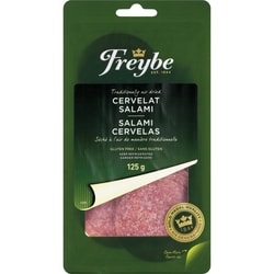 Freybe Cervelat Salami, Sliced 125 g, $55.92/1kg $5.59/100g